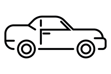 Simple vector car icon. eps 10