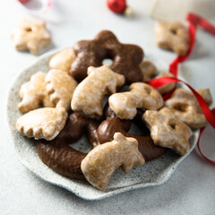 Traditional homemade assorted gingerbreads