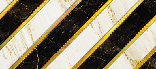 Black stone marbled with golden lines