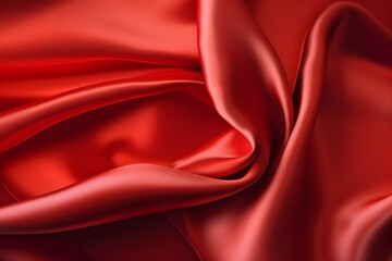 Obraz premium Smooth red textile background