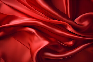 Fototapeta na wymiar Smooth red textile background