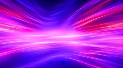 Abstract background of neon lines and rays. Abstract background with lines and glow. Generative AI