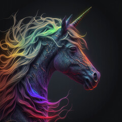 Obraz na płótnie Canvas Unicorn. Generative AI