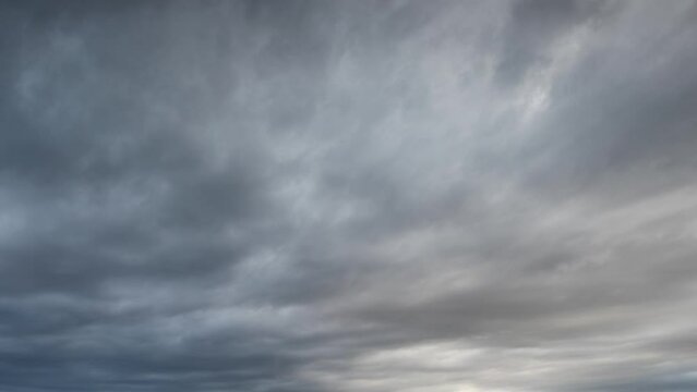Dark clouds, time-lapse cloudscape 4k video