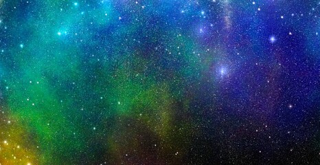 幻想的な星空 ファンタジー 宇宙 背景 ギャラクシー ネオン イラスト