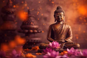 Foto op Plexiglas statue of buddha © id512