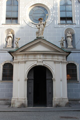 baroque church (franziskanerkirche) in vienna (austria)