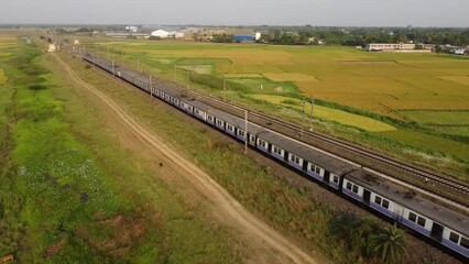 Trains play an important role in Indian transport.