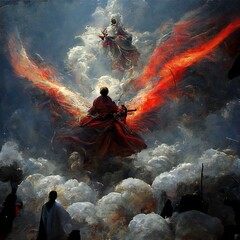 Obraz premium person in a red dress