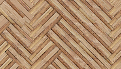 Luxury Hardwood Bamboo Zigzag Herringbone Pattern and 3D Rendered Wooden Fence Planks, Flooring, Interior Design, Home Improvement Projects, decor, tileable, repeat, wooden fence Generative AI