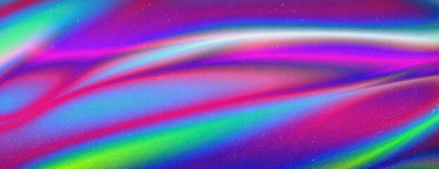 Obraz premium colorful grainy gradient background, blurry color flow with noise texture, wide banner size