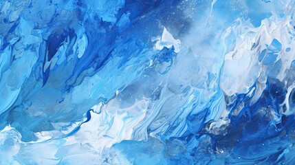 Abstract Blue Background, Generative AI Illustration