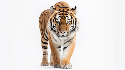 Obraz premium Tiger on white background