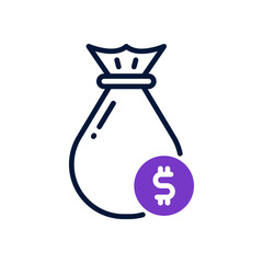 money bag icon for your website, mobile, presentation, and logo design.