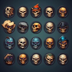 bone skull death game ai generated