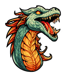 Obraz premium Fairy dragon. Can be used as T-shirt template. AI generated