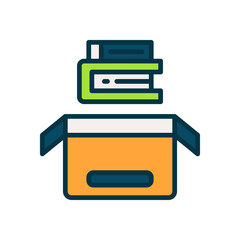 book donation icon for your website, mobile, presentation, and logo design.