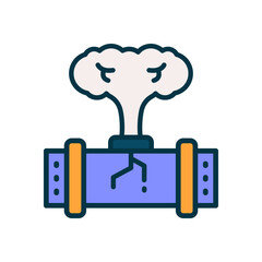gas leak icon for your website, mobile, presentation, and logo design.