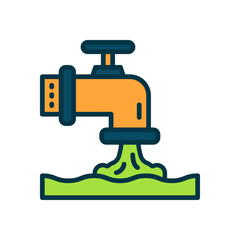 sewage icon for your website, mobile, presentation, and logo design.