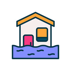 flood icon for your website, mobile, presentation, and logo design.