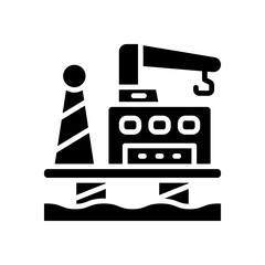oil rig icon for your website, mobile, presentation, and logo design.