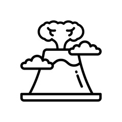 volcano icon for your website, mobile, presentation, and logo design.