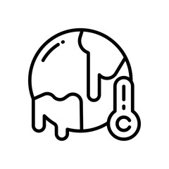 global warming icon for your website, mobile, presentation, and logo design.