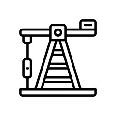 pump jack icon for your website, mobile, presentation, and logo design.