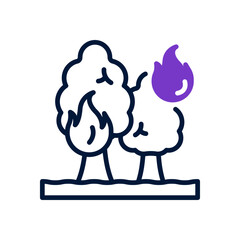 forest fires icon for your website, mobile, presentation, and logo design.