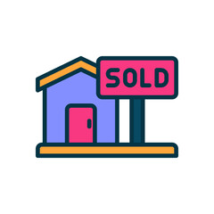 sold icon for your website, mobile, presentation, and logo design.