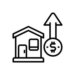 profit icon for your website, mobile, presentation, and logo design.