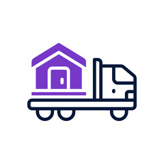 moving truck icon for your website, mobile, presentation, and logo design.