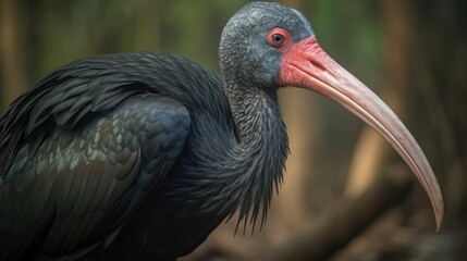 Naklejka premium Northern Bald Ibis