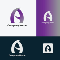 a letter vector logo design 
