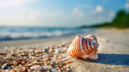 Seashell on the beach