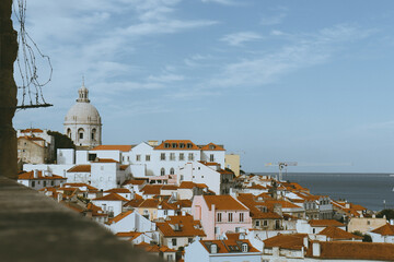 Fototapeta na wymiar Miradouro em Lisboa, Portugal 