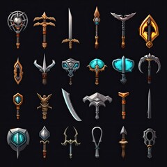 ancient sword weapon game ai generated