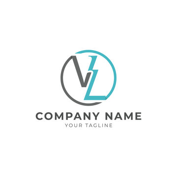 Initial VL letter luxury logo design