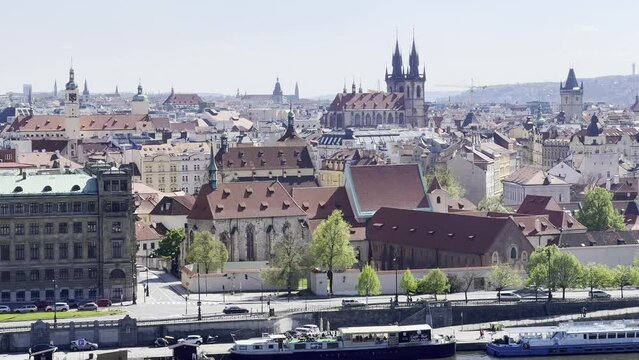 Panorama of the Old Town of Prague