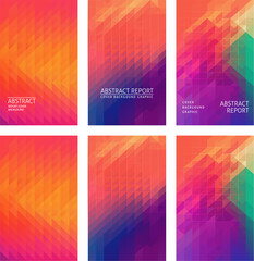 An abstract background pattern business presentation or flyer brochure design geometric texture set.