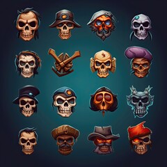 health skull death game ai generated