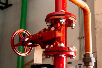 Industrial fire pump station for water sprinkler piping