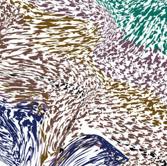 Color distorted coating suitable for noisy visual effects