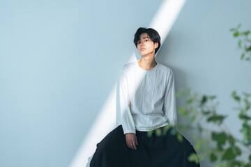 男性のファッションポートレート