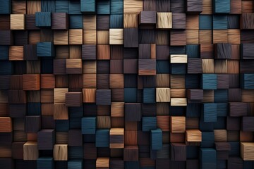 Wood Texture Pattern on Wall. Generative AI
