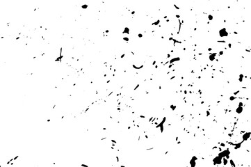 Grunge dots and points texture background. Abstract grainy overlay. PNG graphic illustration with transparent background.