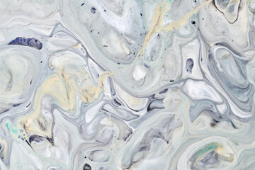 Abstract versicoloured background. Luxury fluid art. Waves, splashes and blots of acrylic alcohol ink, paints under water. Multicolored marble texture