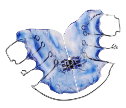 Removable brace, invisible retainer, transparent background