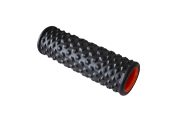 Rubber massage roller on transparent background