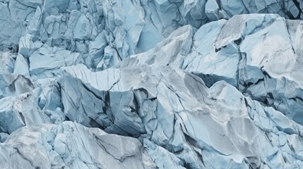 Blue white grunge background. Light blue stone background. Toned mountain texture close-up. Generative AI.